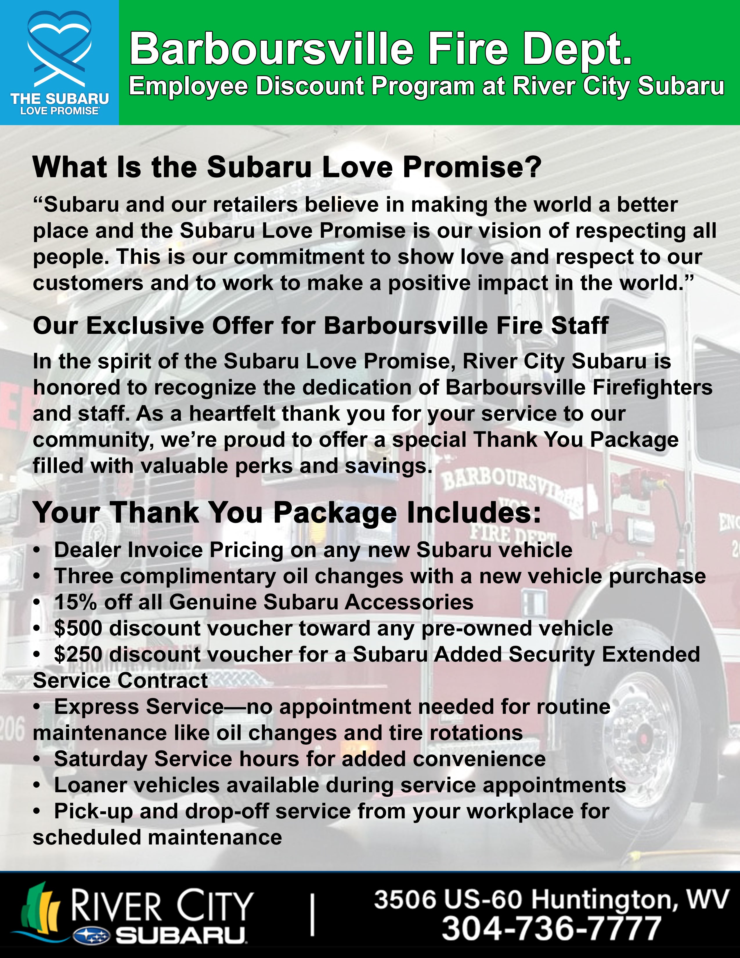 Barboursville Fire Employee Program