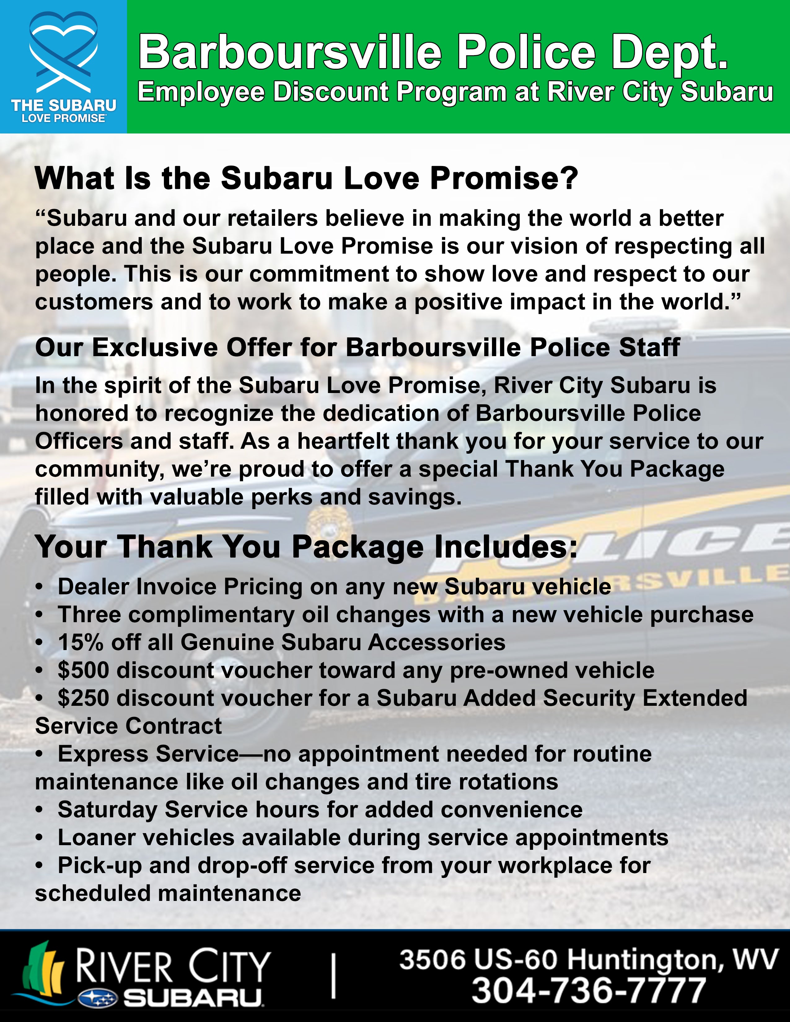 Barboursville Police Employee Program