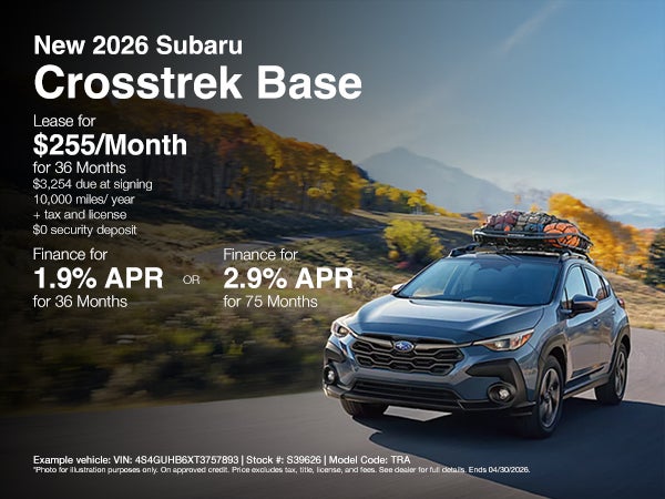 April Crosstrek Offer