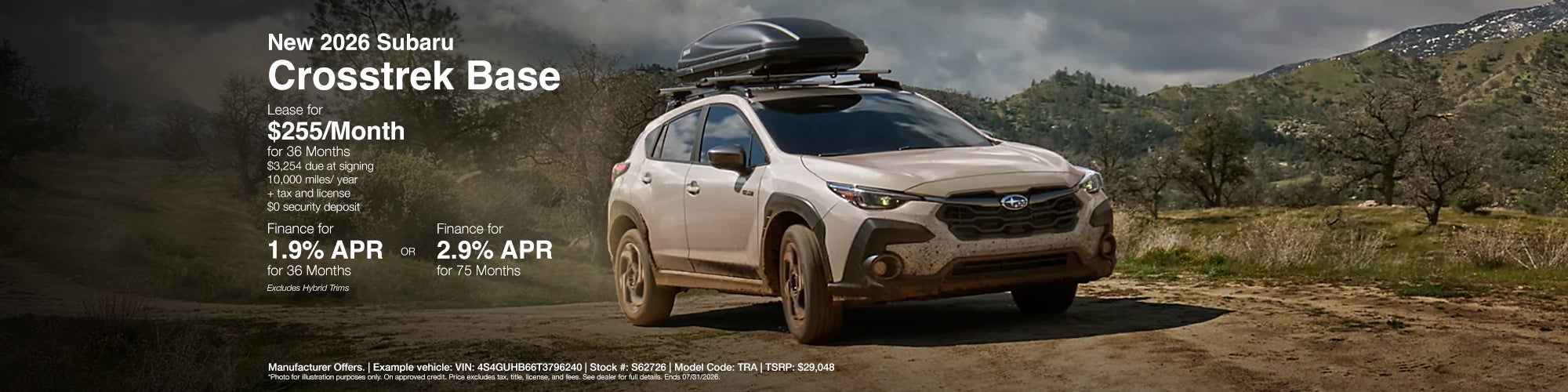 New 2026 Crosstrek Base