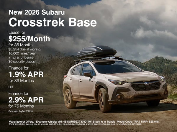 New 2026 Crosstrek Offer