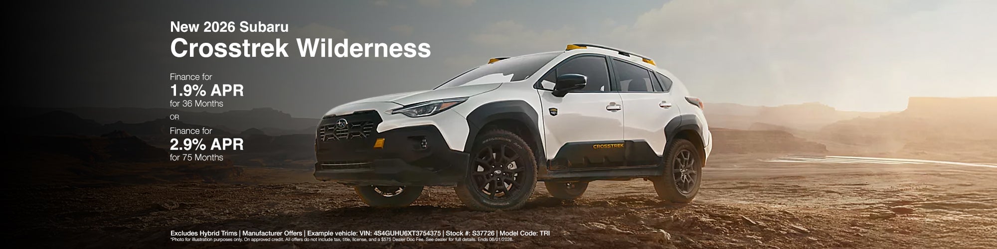 Crosstrek Wilderness Offer