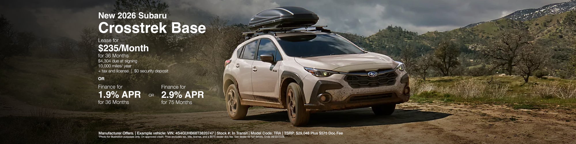 Crosstrek Offer